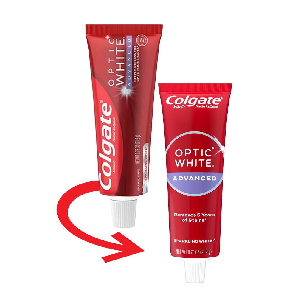 Colgate Optic White Advanced Sparkling White Anticavity Fluoride Toothpaste