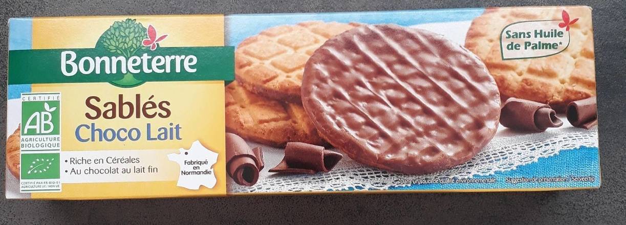 Bonneterre - Sablés, chocolat au lait (120g)