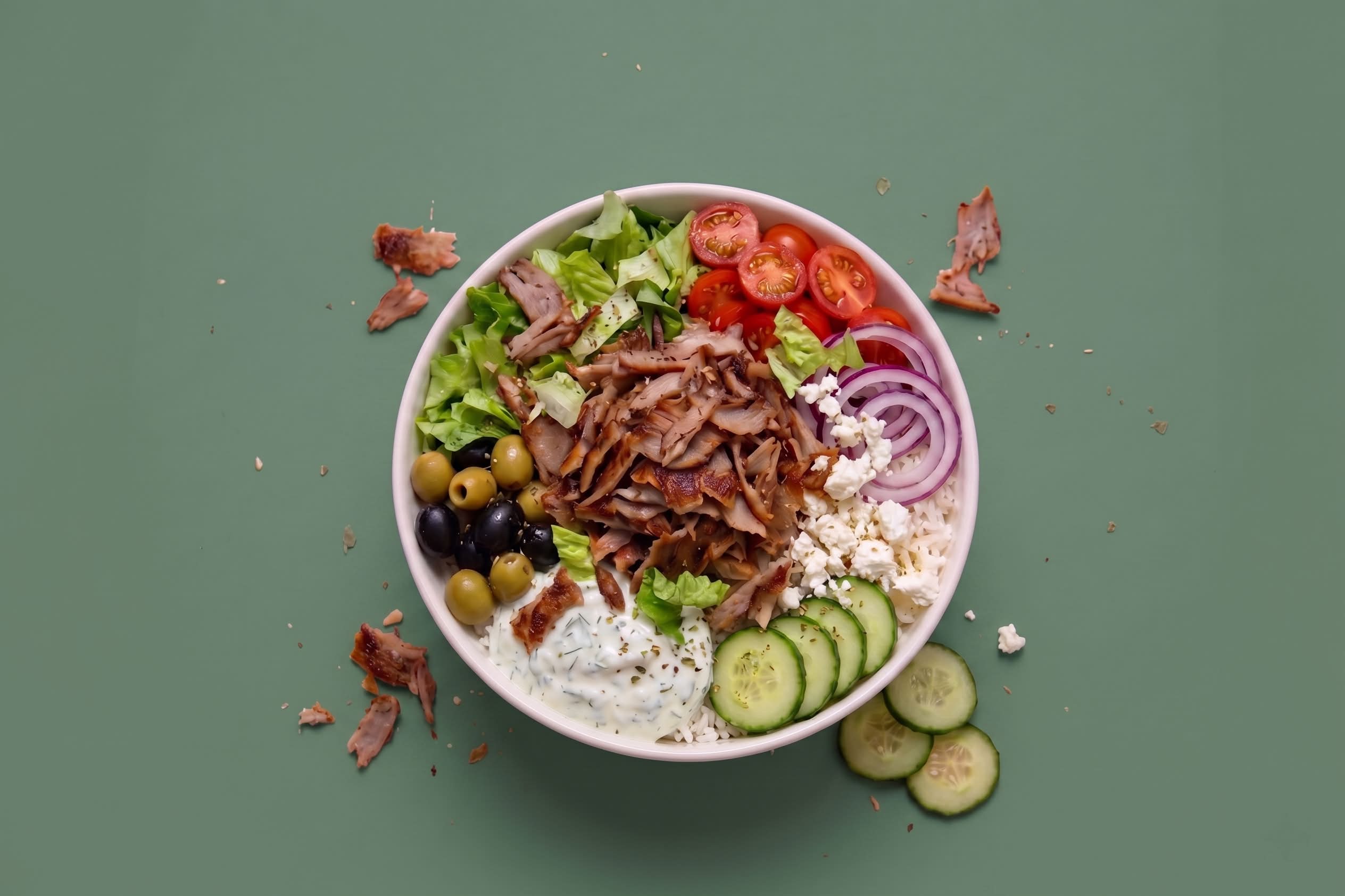 Grèce Kebab Bowl (Base Riz) 🍚🇬🇷