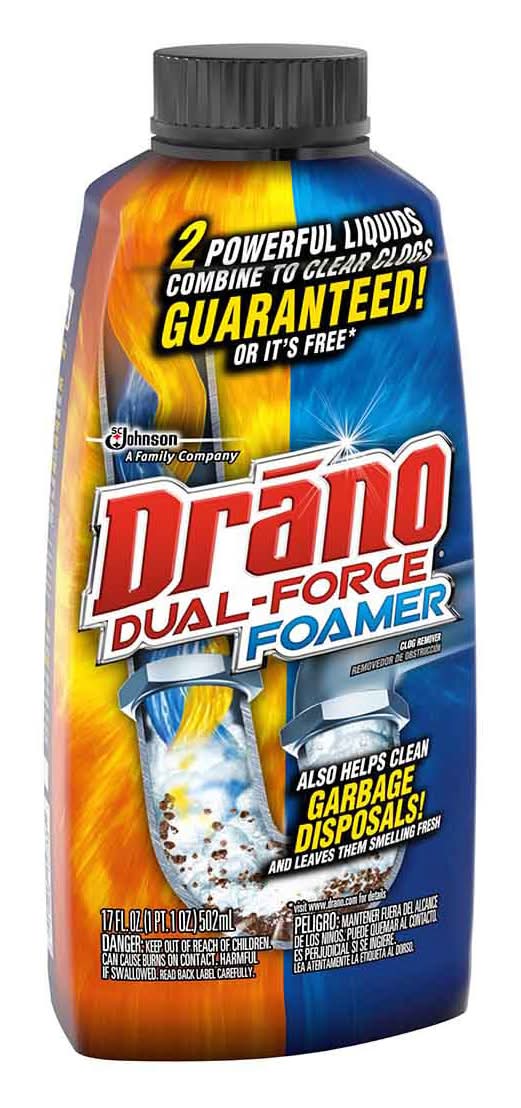 Drano Dual Force Foamer Clog Remover