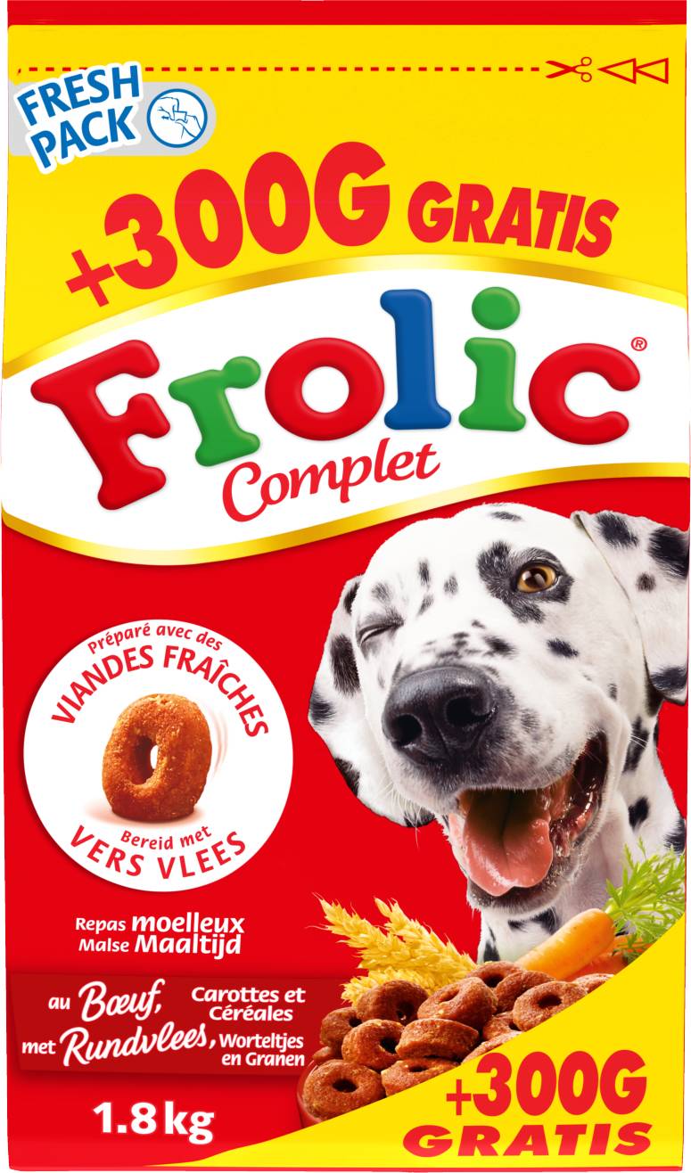 Frolic Croquettes au b uf pour chien preparer avec de viande fraiches 300 g offerts Delivery Near Me Order Online Uber Eats