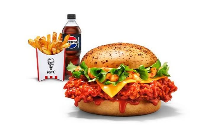 Zinger Dunked Burger Menü