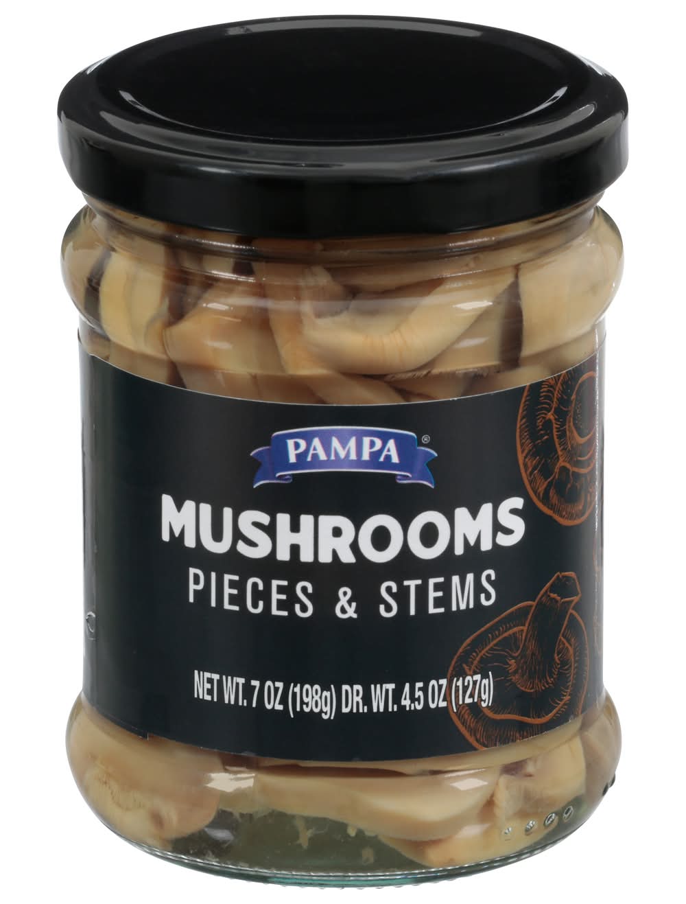 Pampa Mushrooms Pieces & Stems (7 oz)