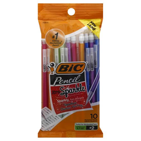 Bic Xtra-Sparkle No. 2 0.7 mm Mechanical Pencils (10 ct)