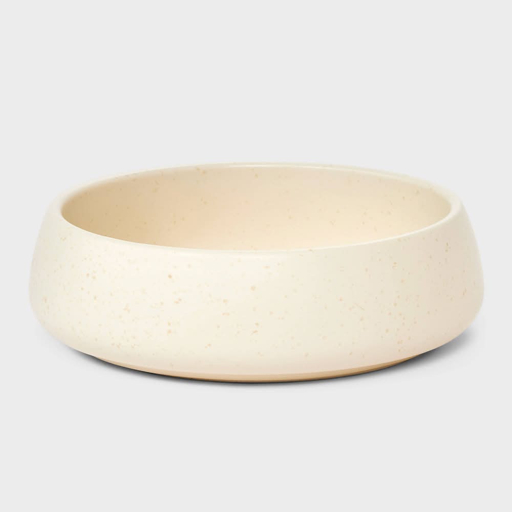Boots & Barkley Ceramic Cat Bowl 16 fl oz, Cream