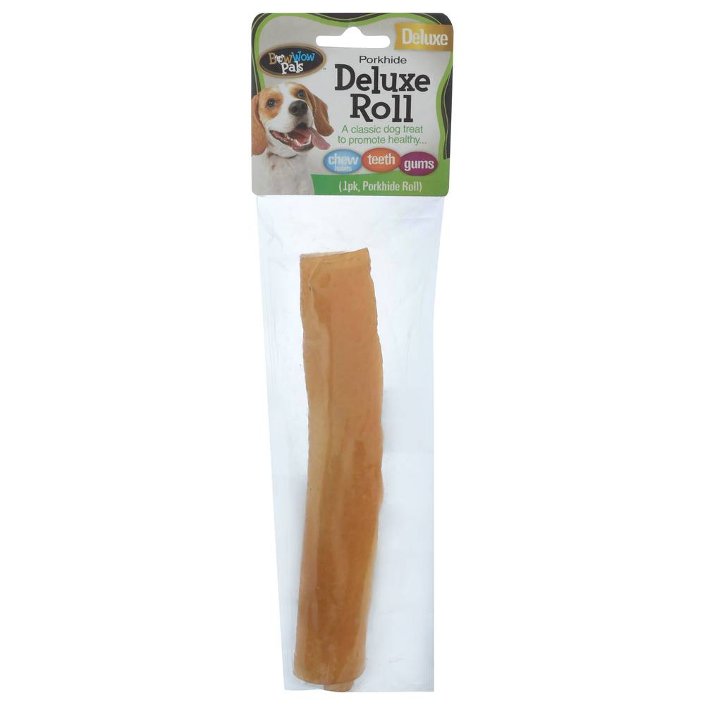 Bow Wow Pals Deluxe Porkhide Roll Dog Treat (3.2 oz)