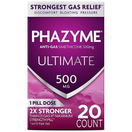 Phazyme Ultimate Gas & Bloating Relief (20 ct)