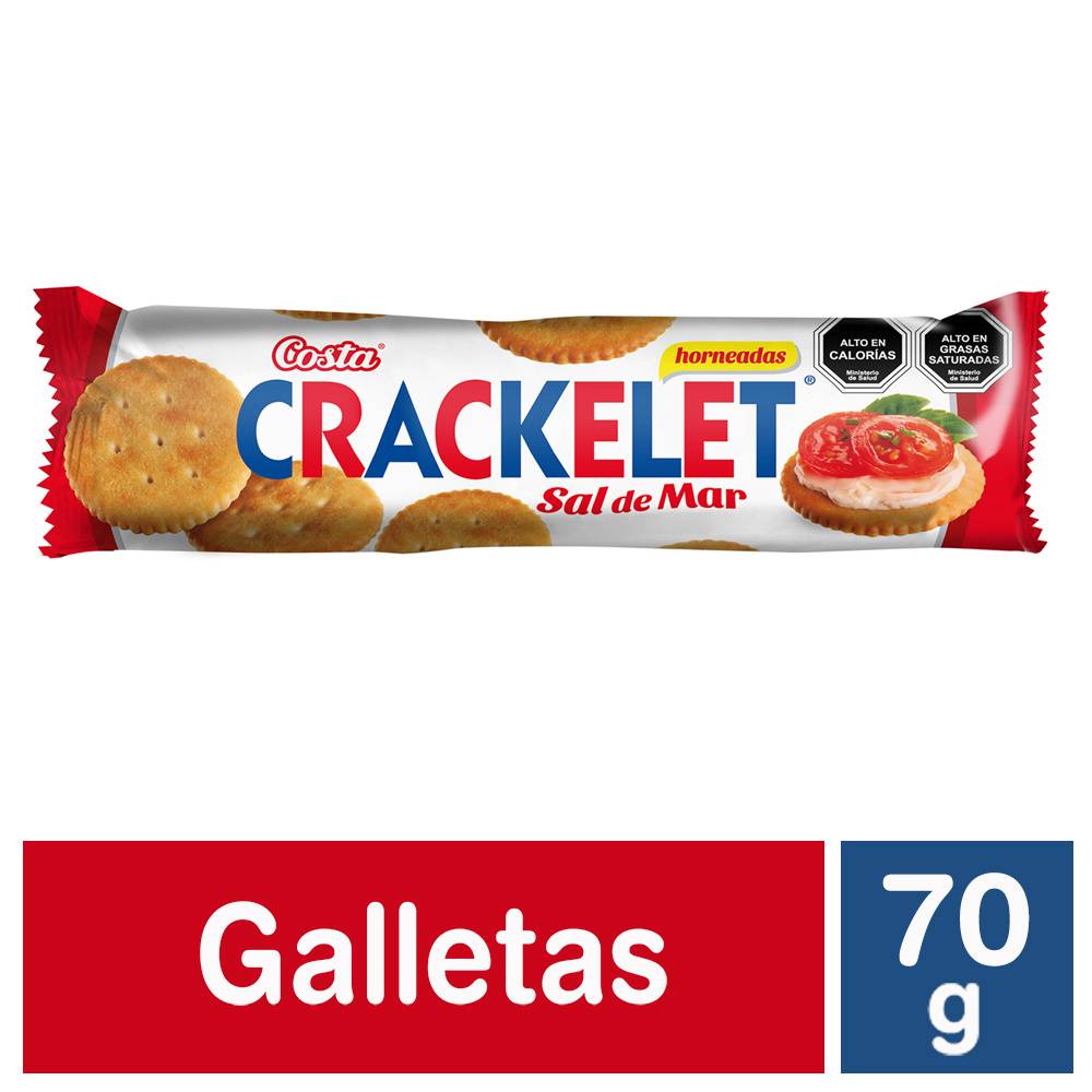 Costa galleta crackelet con sal de mar (bolsa 70 g)