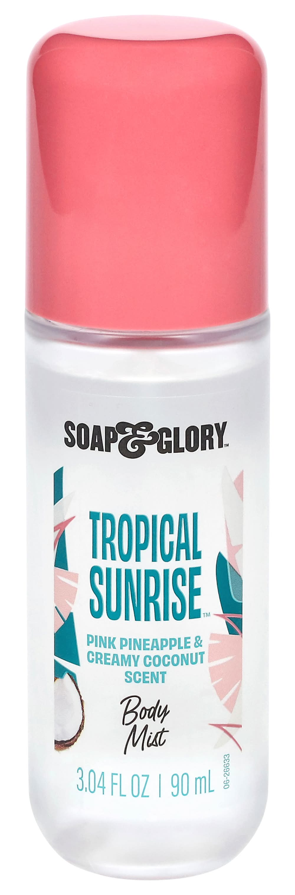 Soap & Glory Tropical Sunrise Body & Hair Mist, Pink Pineapple-Creamy Coconut (3.38 fl oz)