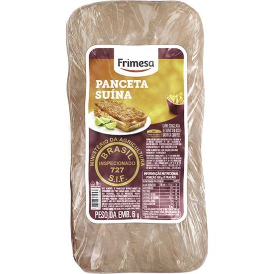 Frimesa Panceta suína congelada (embalagem: 1 kg aprox)