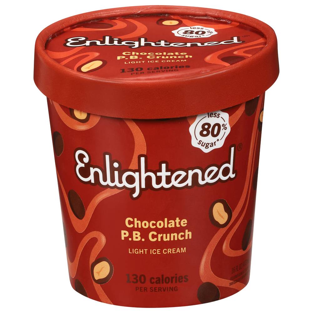 Enlightened Chocolate P.b. Crunch Light Ice Cream (473 ml)