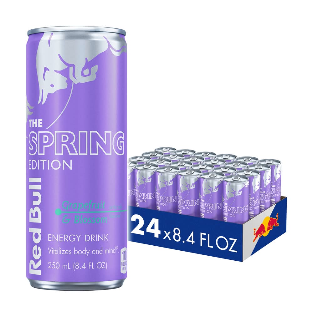 Red Bull The Spring Edition Energy Drink, Grapefruit-Blossom (24 x 8.4 fl oz)