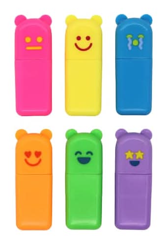 Treasure Box Mini Highlighters, 6Ct. By Creatology
