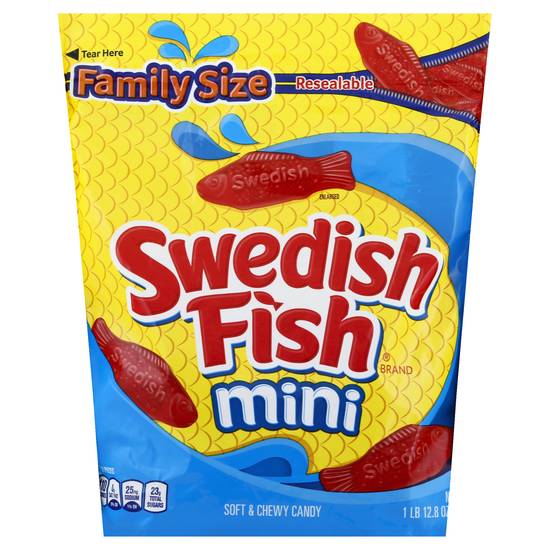 Swedish Fish Family Size Mini Soft & Chewy Candy