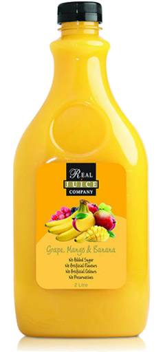 Real Grape Mango Banana Juice (2L)