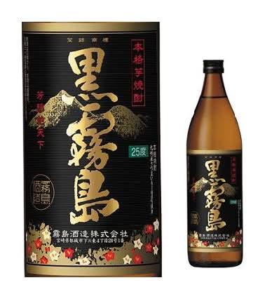 12197：乙 黒霧島 芋25° 900ML / Kuro Kirishima Potato Shochu