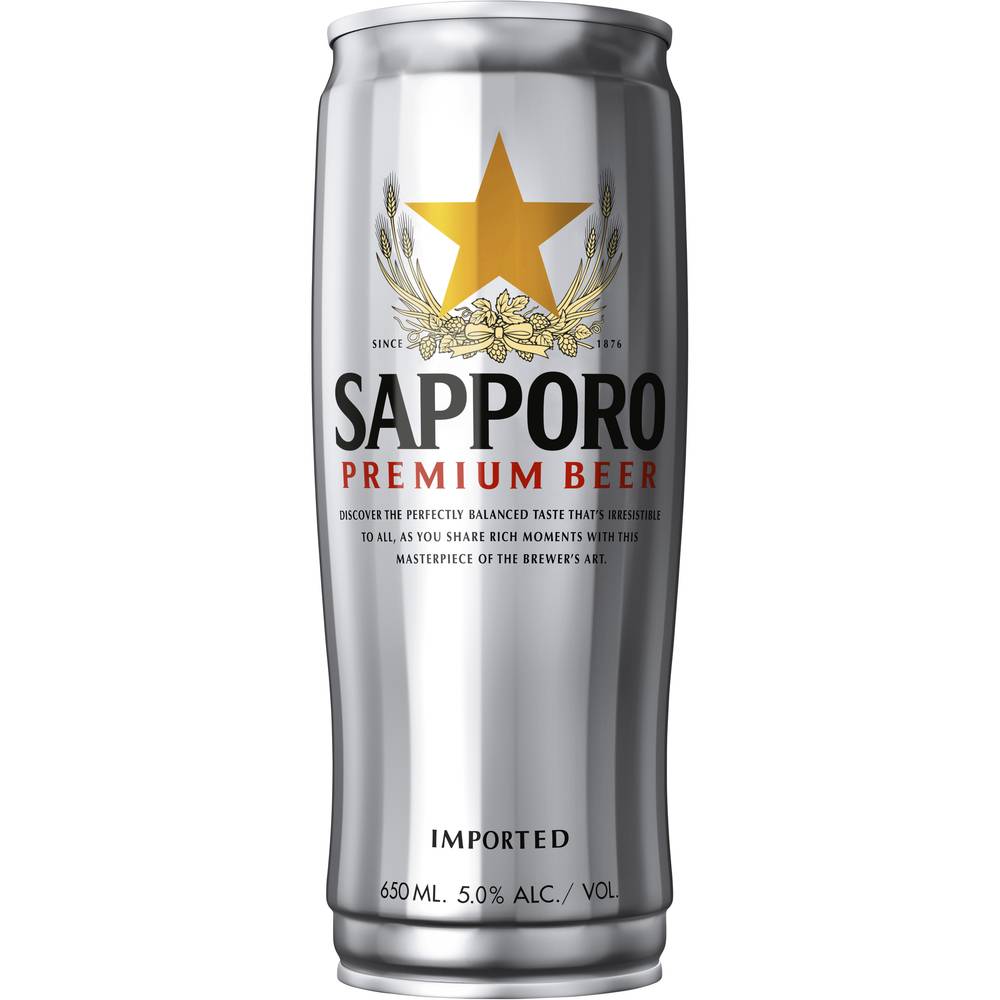 Sapporo Can 650ml
