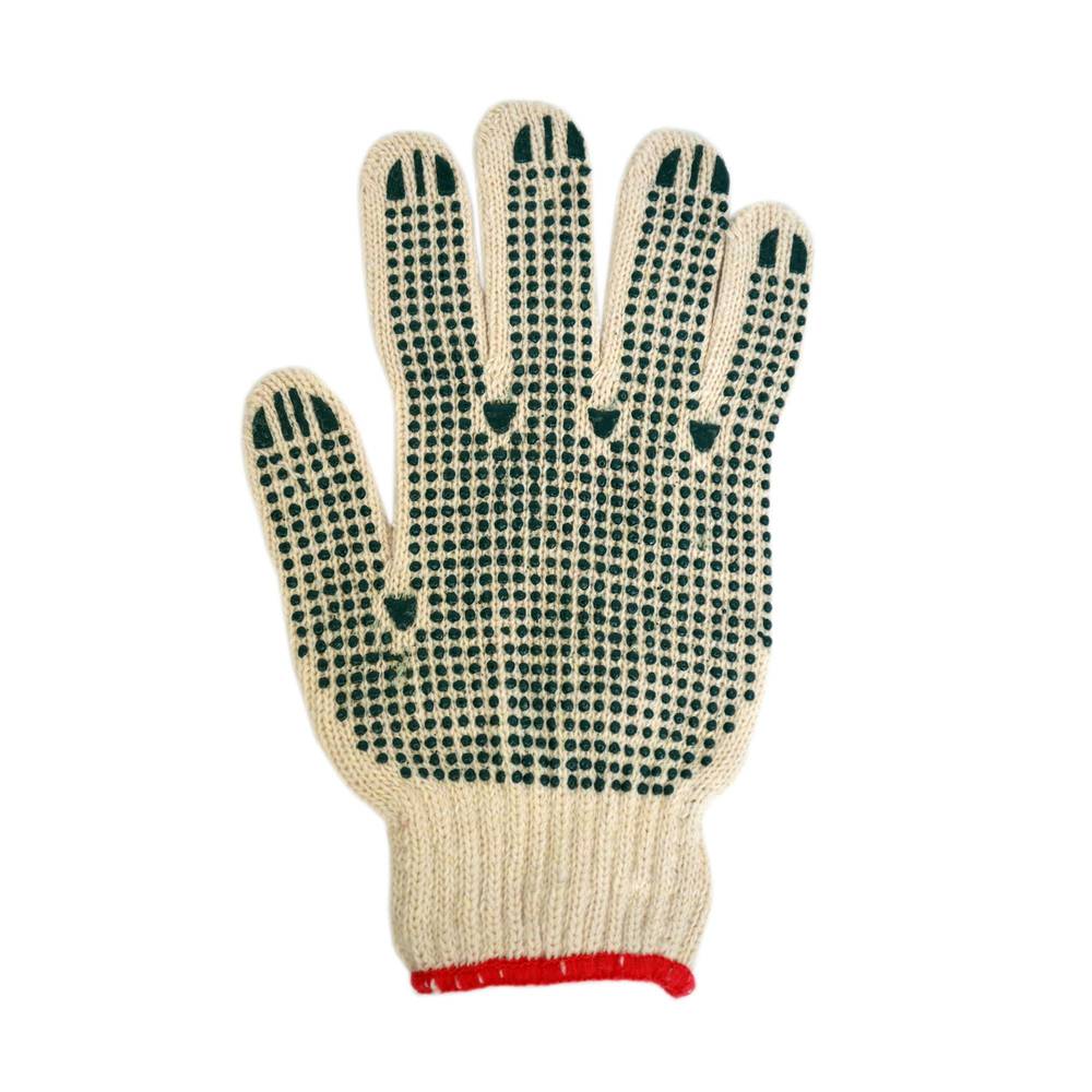 Garmendia pack 6 guantes algodón pigmentado jardinero blanco/negro