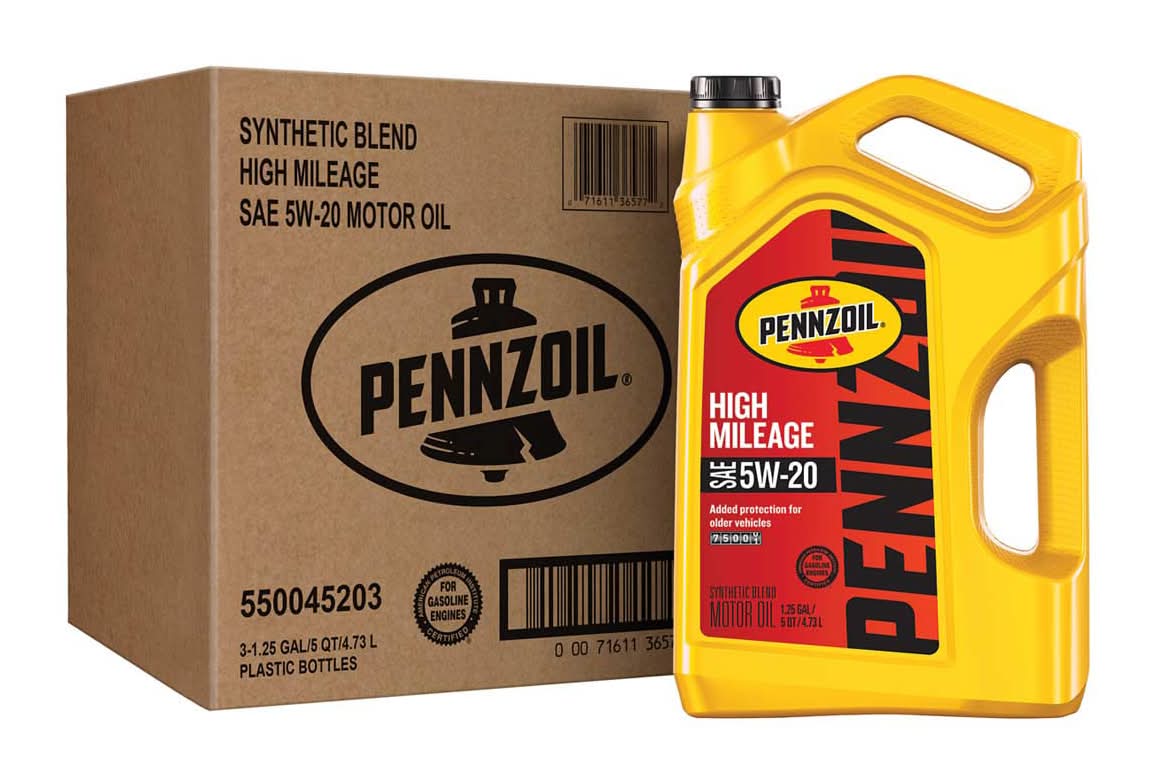 Pennzoil High Mileage Motor Oil, Sae