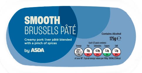 ASDA Smooth Brussels Pâté (175g)