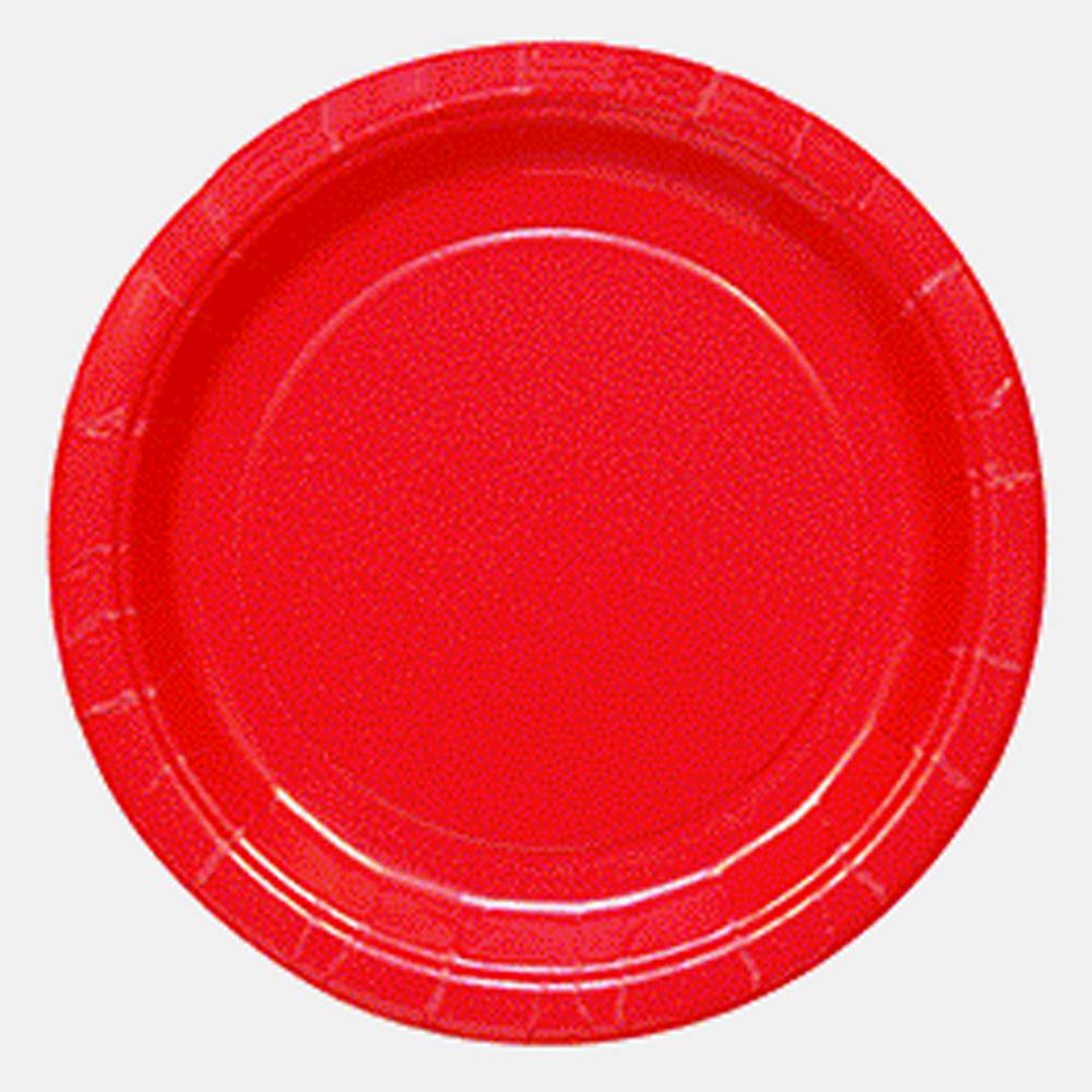 Paper Plates - Red 24pcs