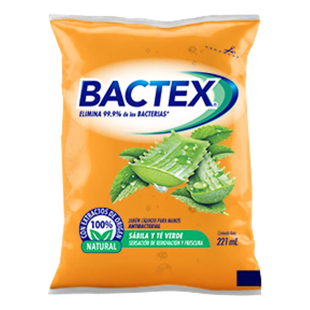 Bactex Jabón Líquido Sábila Y Té Verde