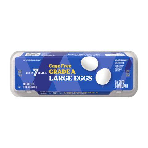 7-Select Cage Free Eggs White 12ct