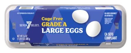 7-Select Grade a Cage Free White Eggs, L (24 oz, 12 ct)