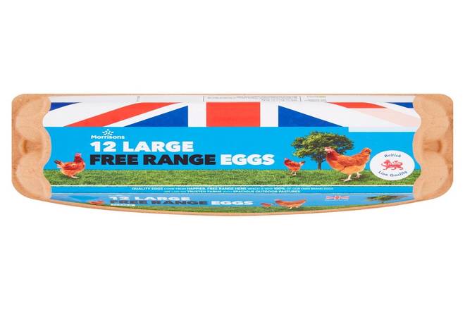 Morrisons Free Range Eggs Large 12pk