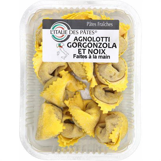 Pâtes fraîches Agnolotti gorgonzola noix L'ITALIE DES PATES - la barquette de 250g