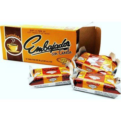 EMBAJADOR Chocolate C/Canela 10 tabletas