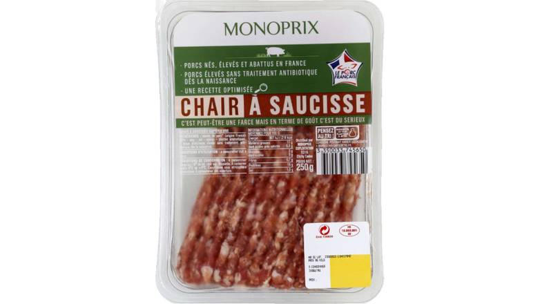 Monoprix - Chair à saucisse de porc