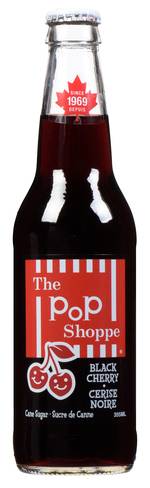 The PoP Shoppe Soft Drink, Black Cherry (355 ml)