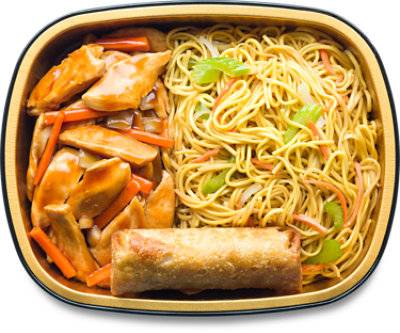 Ready Meals Teriyaki Chicken W/Chow Mein & Egg Roll - Ea