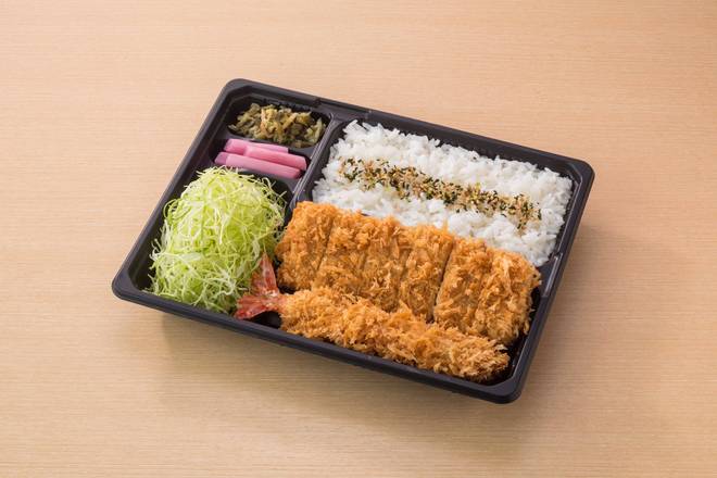 特撰やわらかヒレかつ・大海老フライ弁当