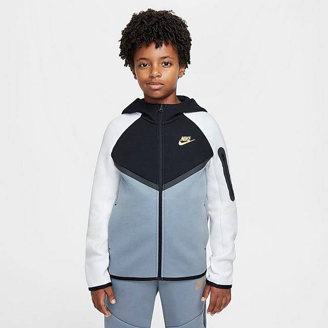 Boys' Nike Sportswear Tech Fleece Full-Zip Hoodie (Large)