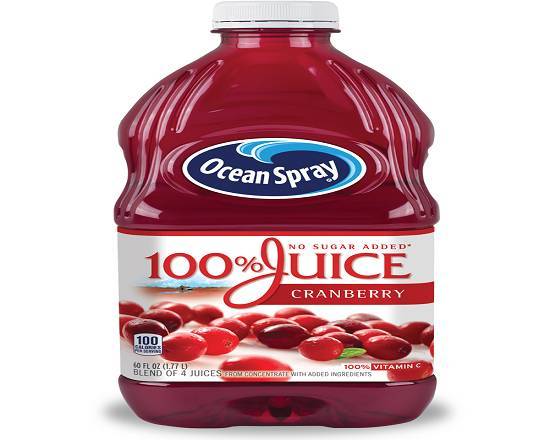 100% Juice Cranberry Ocean Spray 1.89L