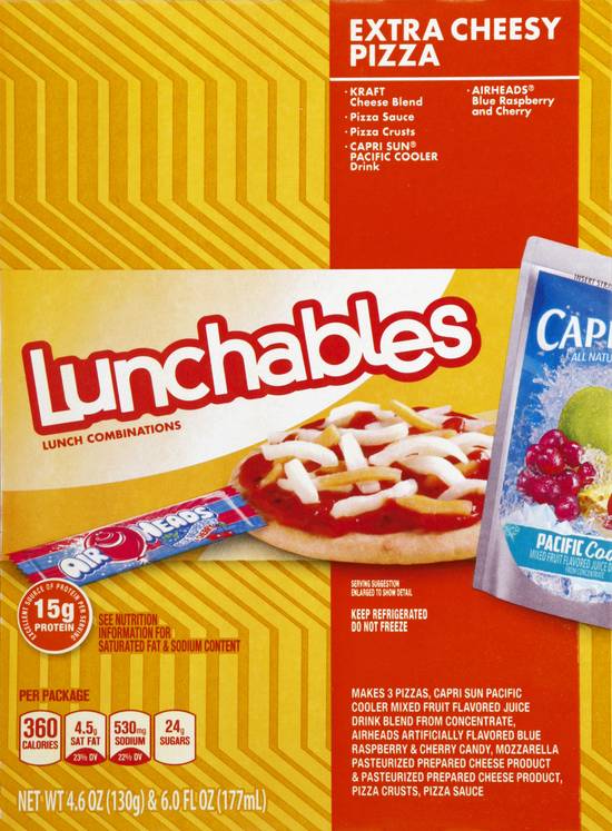 Lunchables Extra Cheesy Pizza Lunch Combination
