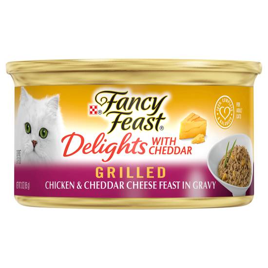 Purina Fancy Feast Grilled Chicken & Cheddar Cheese Cat Food