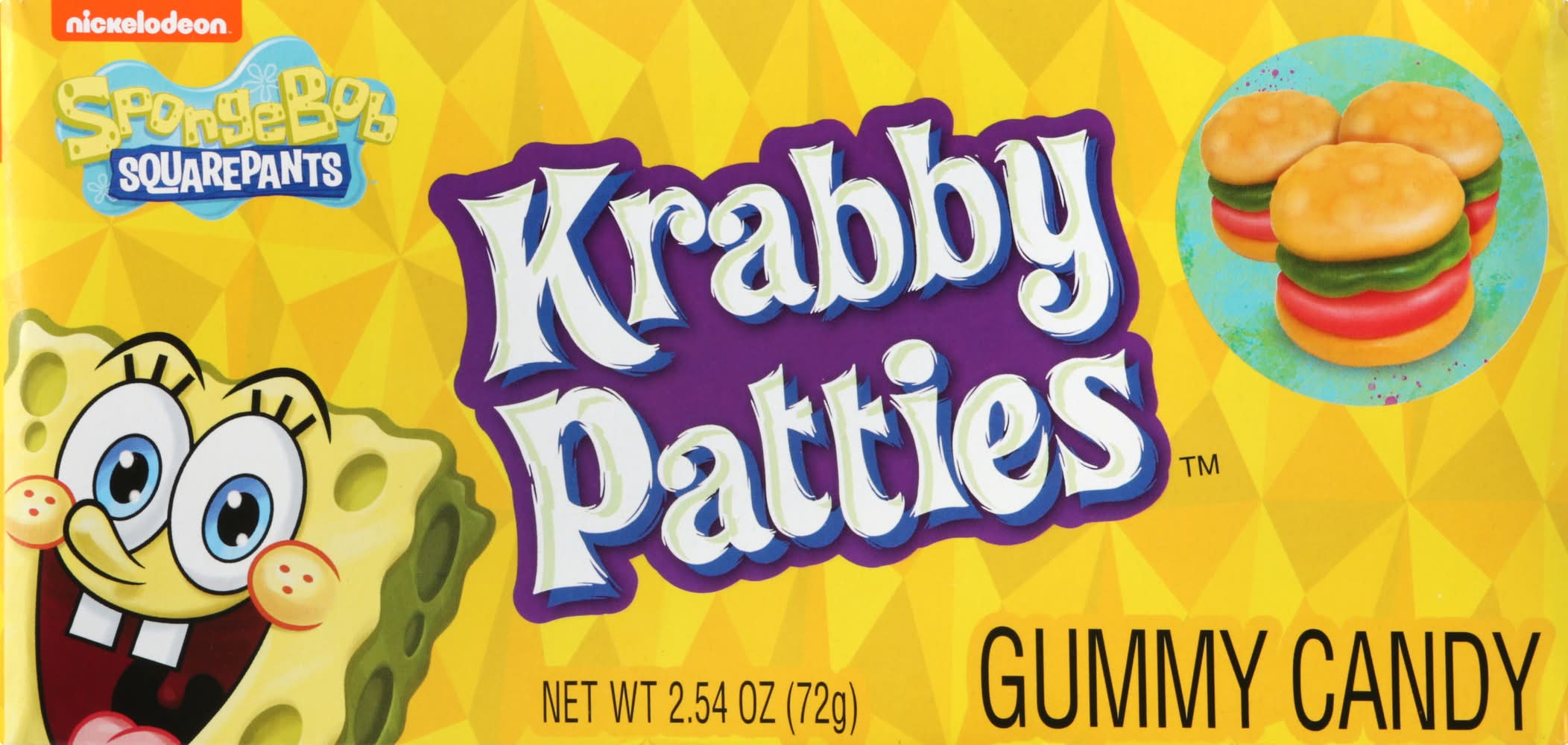 Nickelodeon Spongebob Squarepants Krabby Patties Gummy Candy (2.6 oz)