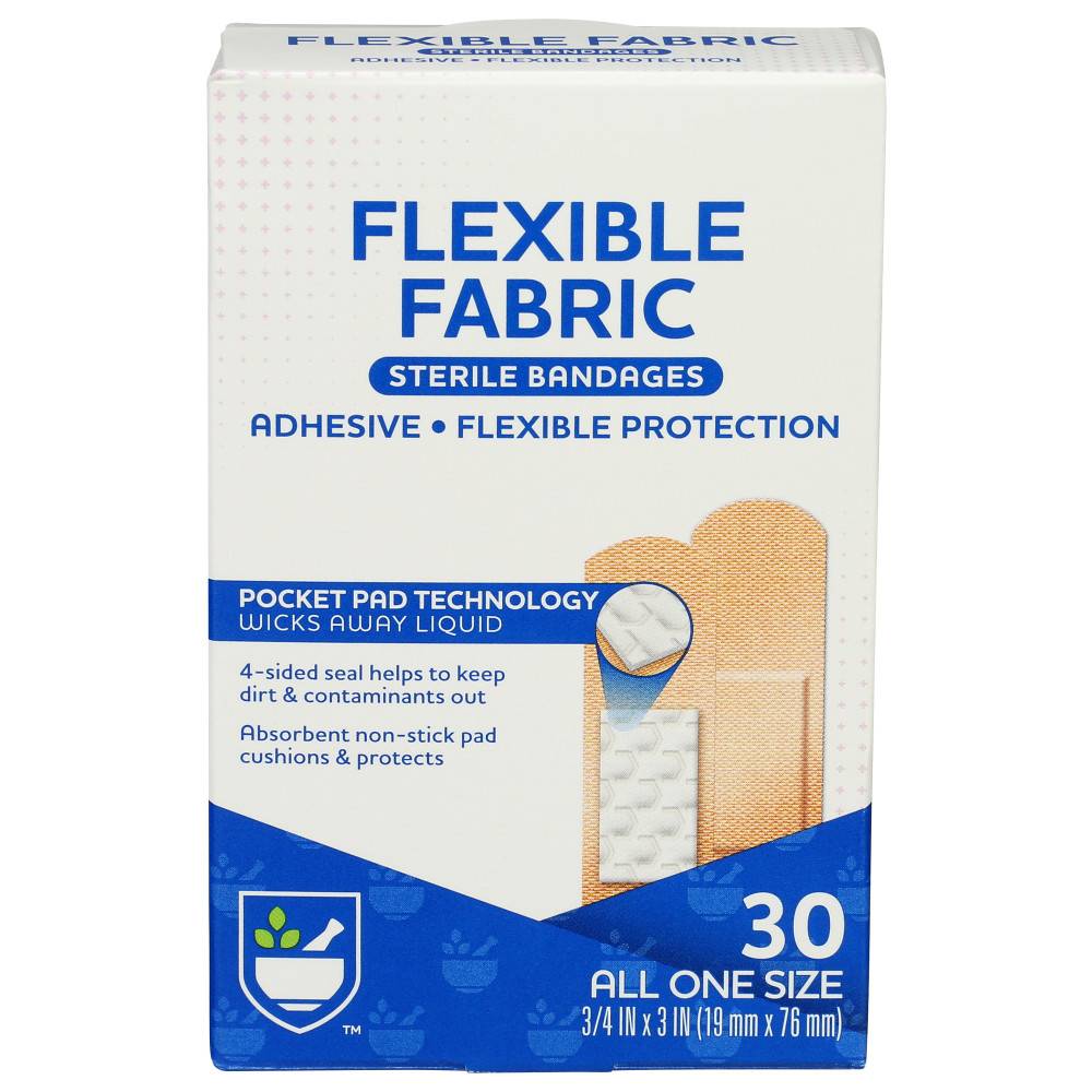 Rite Aid Flexible Fabric Adhesive Bandages (30 ct)