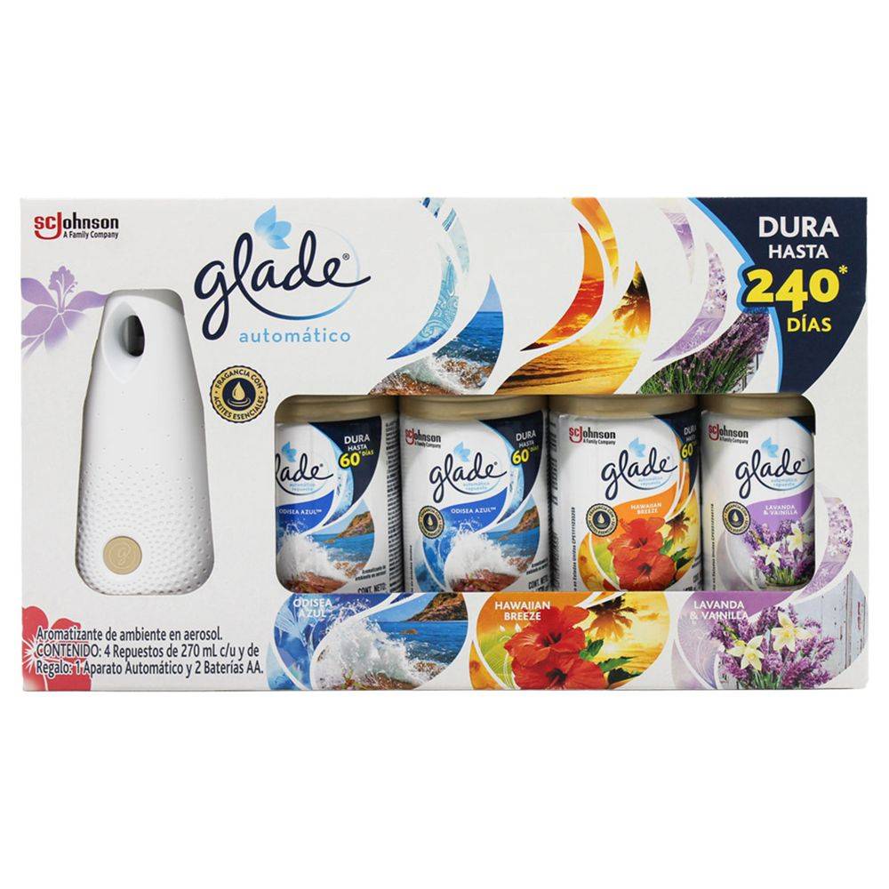 Glade aromatizante ambiental automático (caja 7 piezas)