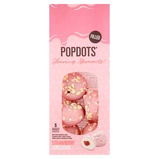 Popdots 5 Filled Strawberry Sensation 124g
