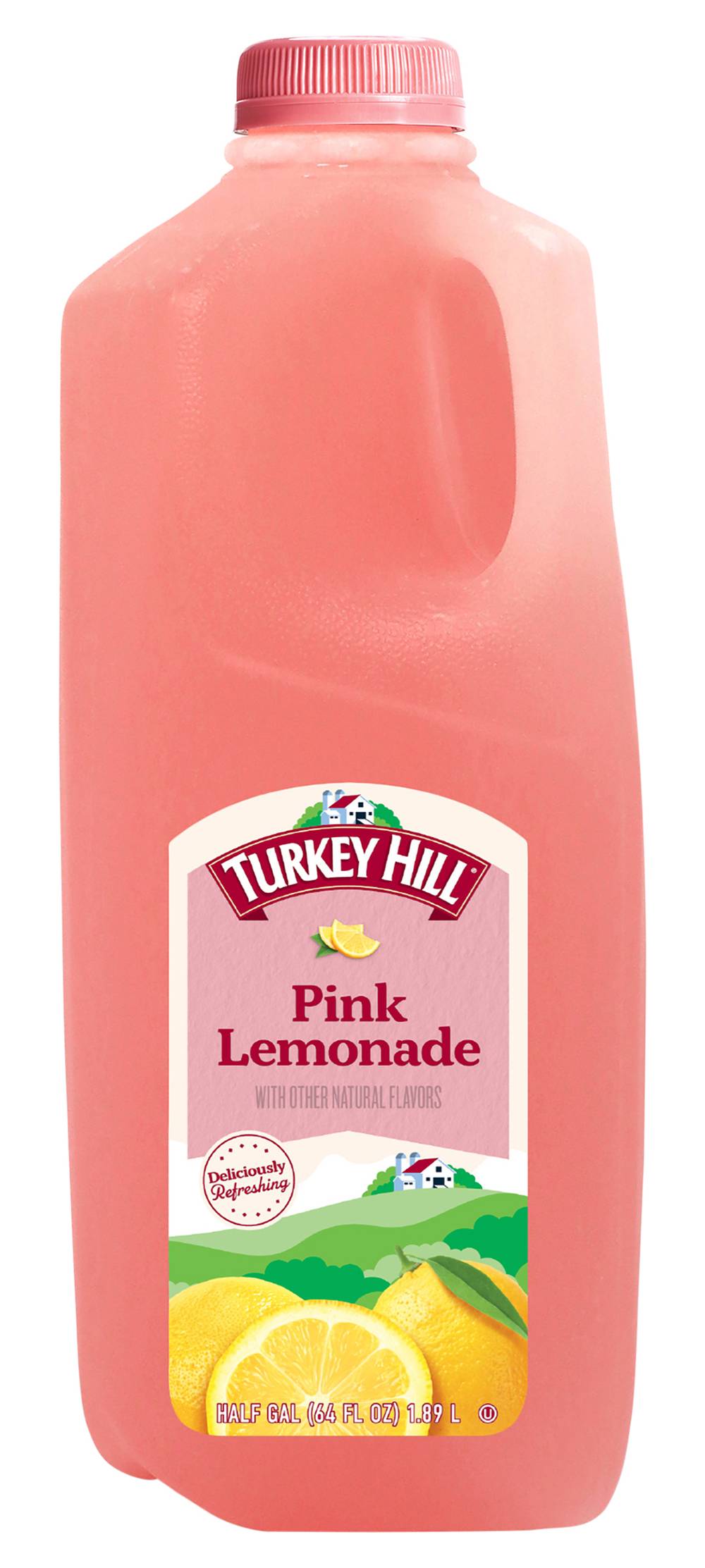 Turkey Hill Half Gallon Fruit Drink, Pink Lemonade (64 fl oz)