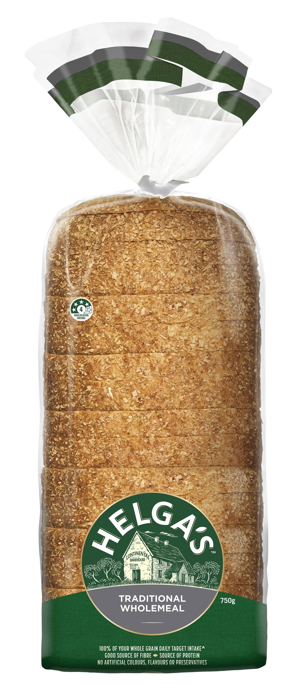 Helga's Traditional Wholemeal Sliced Bread (750g)