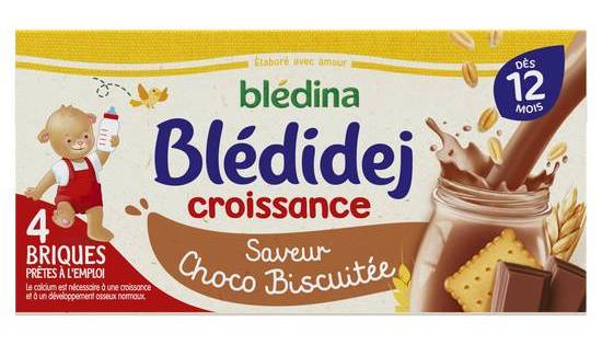 Blédina bledidej saveur choco biscuitée, 4 pcs