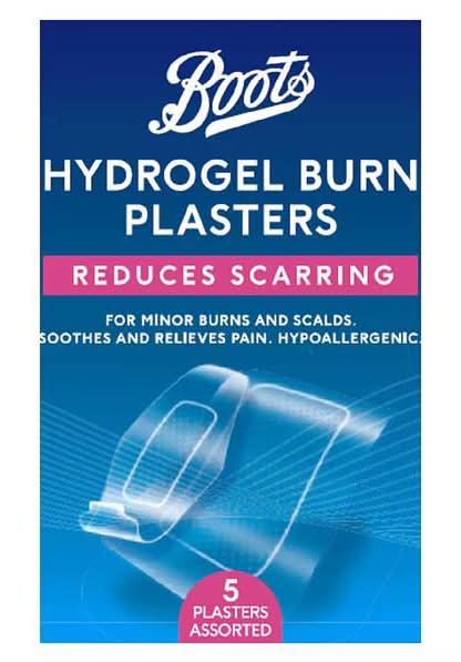 Boots Scar Reducing Hydrogel Burn Plasters (5 pack)