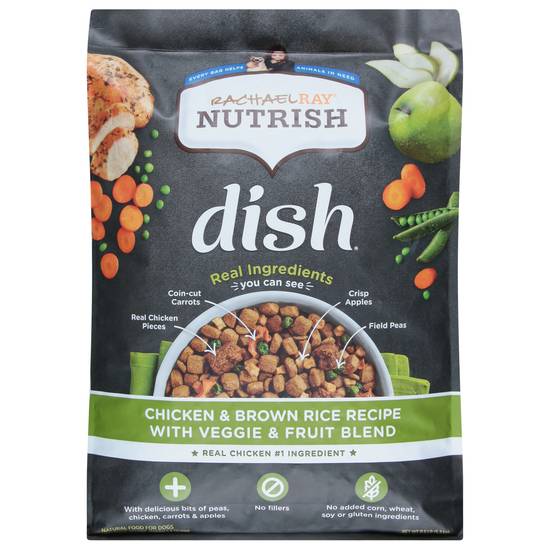 Rachael Ray Nutrish Dish Chicken & Brown Rice Recipe Dog Food