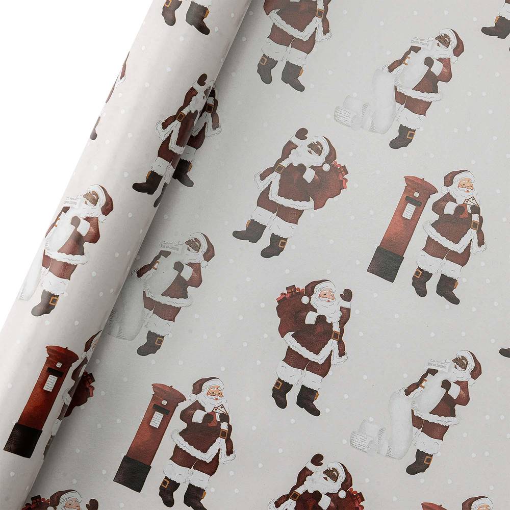 Sainsbury's 4m, Traditional Santa Wrapping Paper