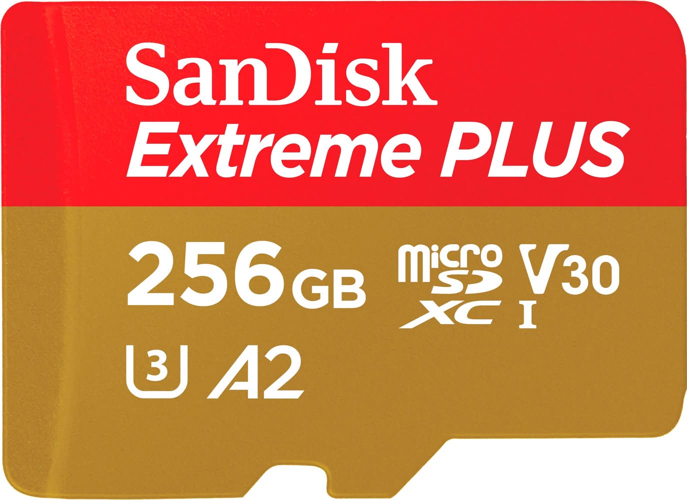 SANDISK - 256GB Extreme PLUS microSDXC UHS-I Memory Card with Adapter, R/W up to 250/170MB/s